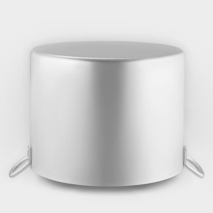 Котел, 50 л, d=44 см, с крышкой, алюминий, серебристая