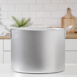 Котел, 50 л, d=44 см, с крышкой, алюминий, серебристая