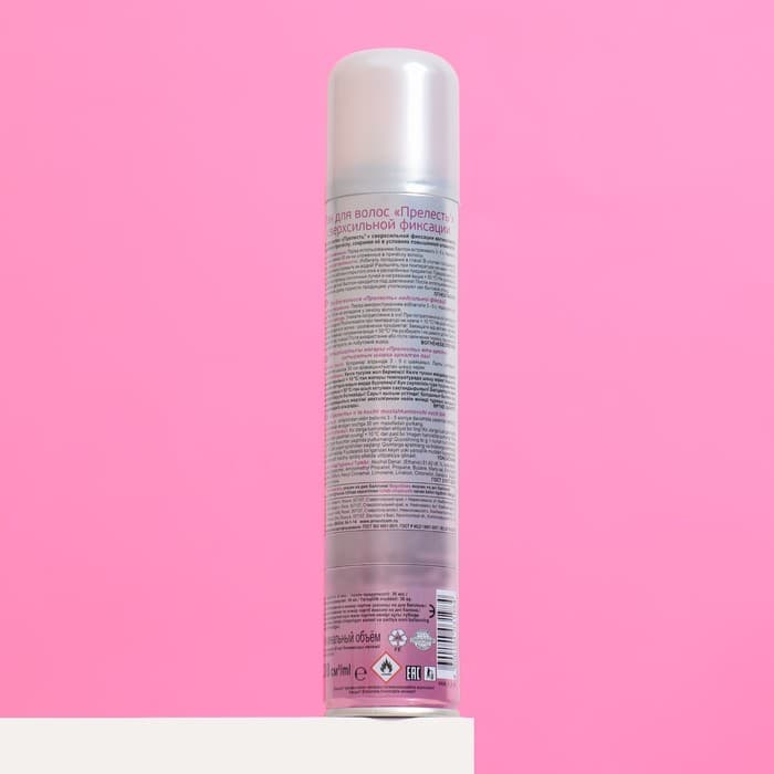 Лак для волос «Прелесть» сверхсильная фиксация, 200 мл