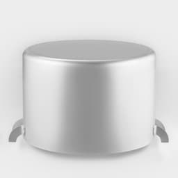 Кастрюля, 20 л, d=35 см, с крышкой, штампованный алюминий, серебристая