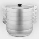 Манты-казан, 13 л, d=30 см, с 4 сетками, высота секции 5 см, с крышкой, штампованный алюминий