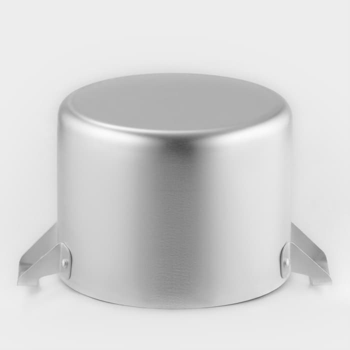 Кастрюля, 2.5 л, металлическая крышка, алюминий