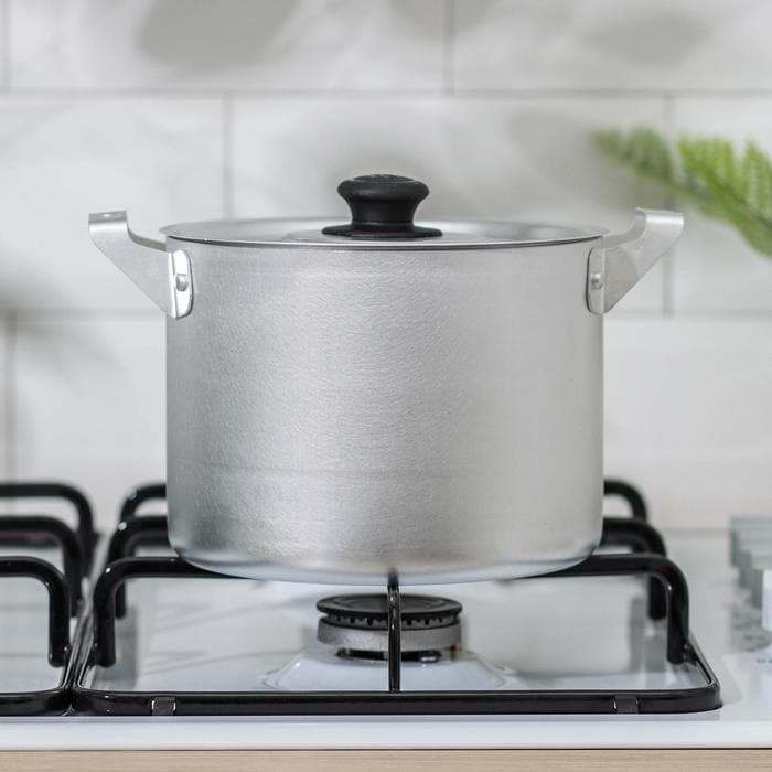 Кастрюля, 2.5 л, металлическая крышка, алюминий