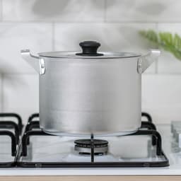 Кастрюля, 2.5 л, металлическая крышка, алюминий