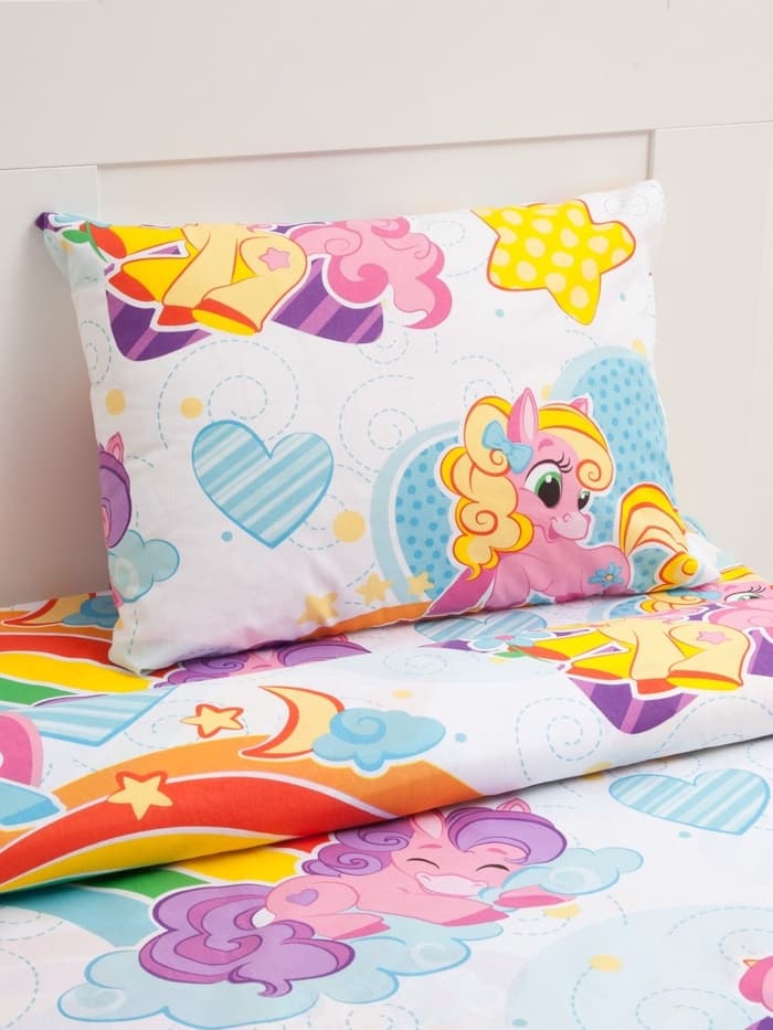 Постельное бельё 1.5-спальное «Этель. Радужные пони», бязь