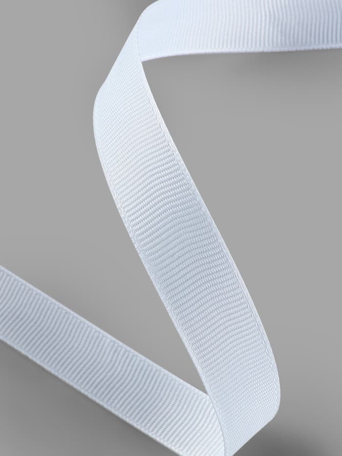 Лента репсовая, 15 мм, 23±1 м, белая №01