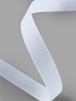 Лента репсовая, 15 мм, 23±1 м, белая №01