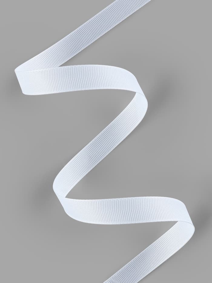 Лента репсовая, 15 мм, 23±1 м, белая №01