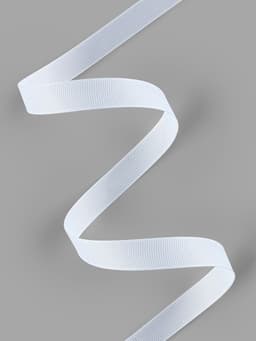 Лента репсовая, 15 мм, 23±1 м, белая №01