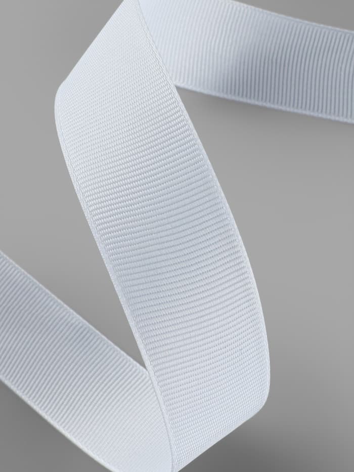 Лента репсовая, 25 мм, 23±1 м, белая №01