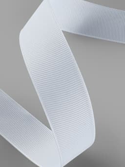 Лента репсовая, 25 мм, 23±1 м, белая №01