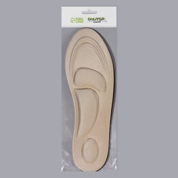 Стельки для обуви, универсальные, амортизирующие, р-р RU до 42 (р-р Пр-ля до 46), 27 см, пара, МИКС