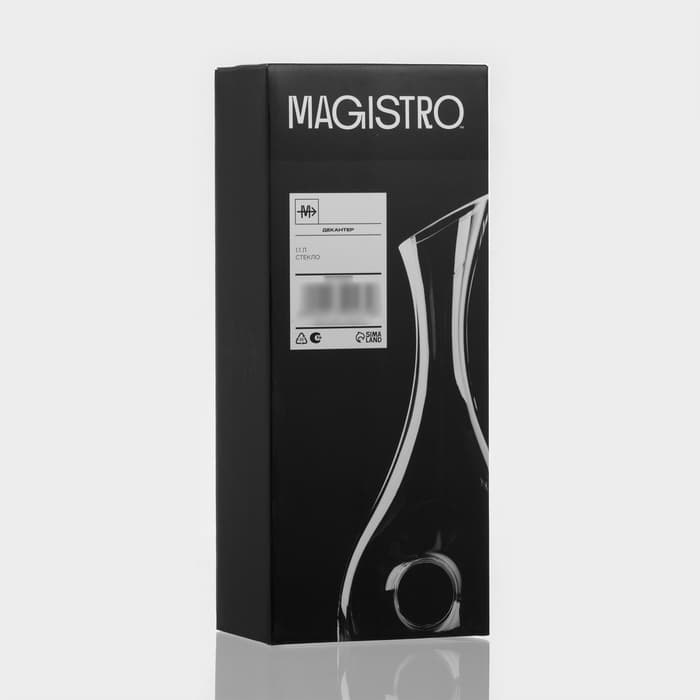 Декантер Magistro «Рислинг», 1.1 л, 15.5×10×36 см, стекло, прозрачный