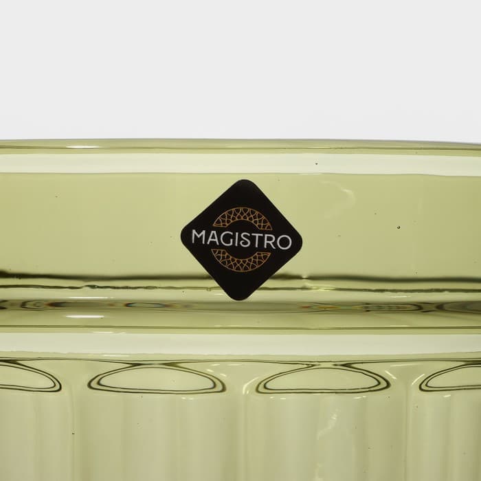 Кувшин для воды Magistro «Ла-Манш», 1.1 л, 14×19.5 см, стекло, зелёный