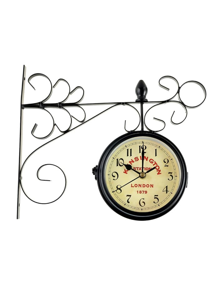 Часы настенные интерьерные «Тактоо», двусторонние, на подвесе, бесшумные, плавный ход, 24×30 см, от батарейки 1×АА