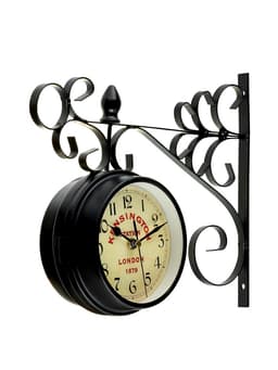 Часы настенные интерьерные «Тактоо», двусторонние, на подвесе, бесшумные, плавный ход, 24×30 см, от батарейки 1×АА