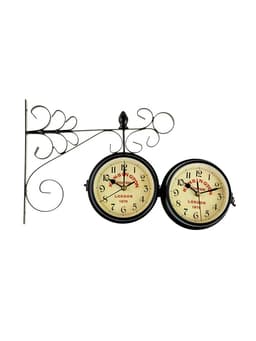 Часы настенные интерьерные «Тактоо», двусторонние, на подвесе, бесшумные, плавный ход, 24×30 см, от батарейки 1×АА