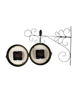 Часы настенные интерьерные «Тактоо», двусторонние, на подвесе, бесшумные, плавный ход, 24×30 см, от батарейки 1×АА