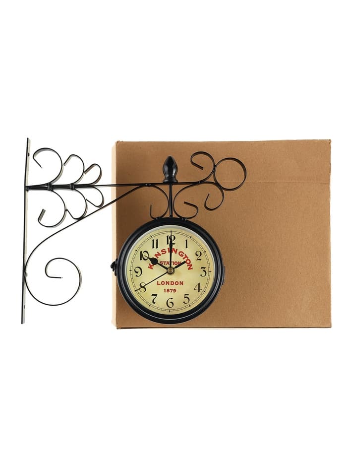 Часы настенные интерьерные «Тактоо», двусторонние, на подвесе, бесшумные, плавный ход, 24×30 см, от батарейки 1×АА