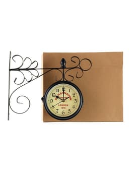 Часы настенные интерьерные «Тактоо», двусторонние, на подвесе, бесшумные, плавный ход, 24×30 см, от батарейки 1×АА