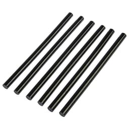 Клеевые стержни ТУНДРА, 11×200 мм, черные (по ковролину и коже), 6 шт.