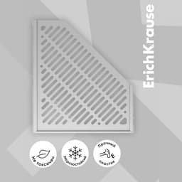 Лоток для бумаг ErichKrause, А4, сборный, вертикальный, 3 отделения, серый