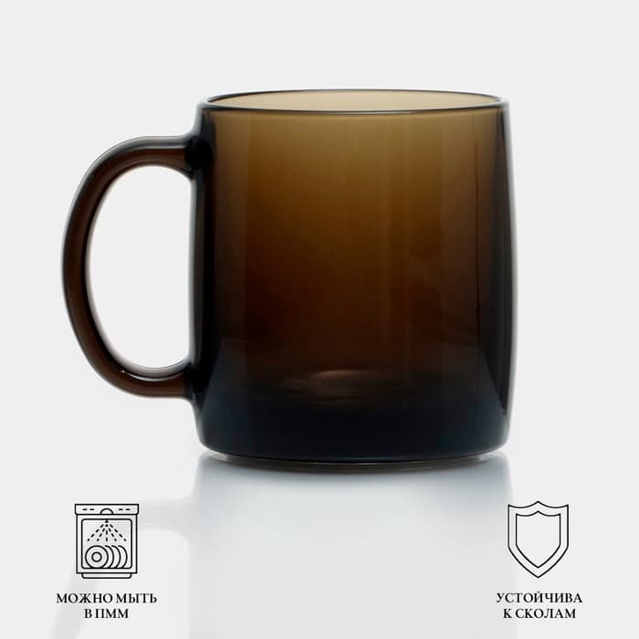 Кружка Luminarc Nordic Directoire Eclipse, 380 мл, стекло, прозрачная