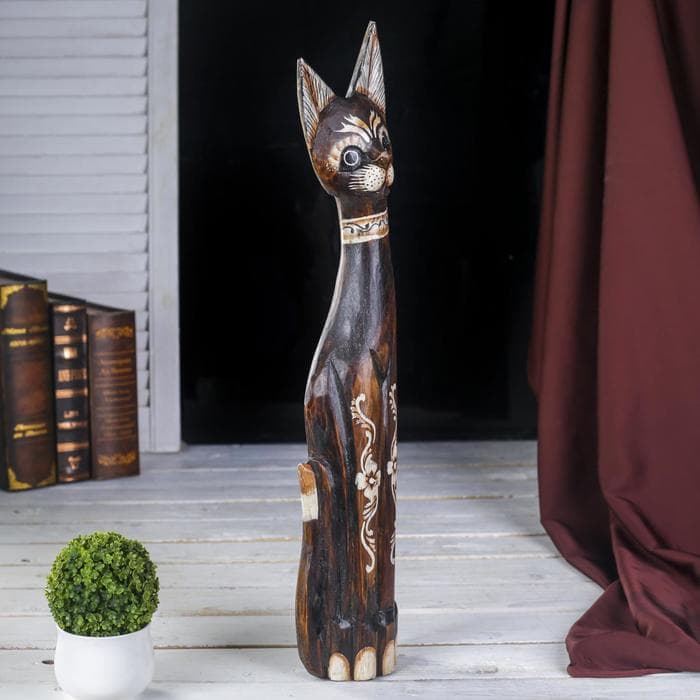 Сувенир «Кошка», 60 см, дерево