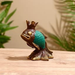 Сувенир «Золотая рыбка», 10×8×6 см, бронза