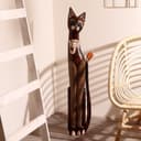 Фигура «Кошка», 100 см, дерево