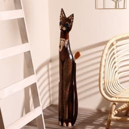 Фигура «Кошка», 100 см, дерево