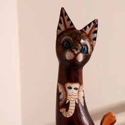 Фигура «Кошка», 100 см, дерево