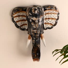 Сувенир «Голова слона», 30 см, дерево