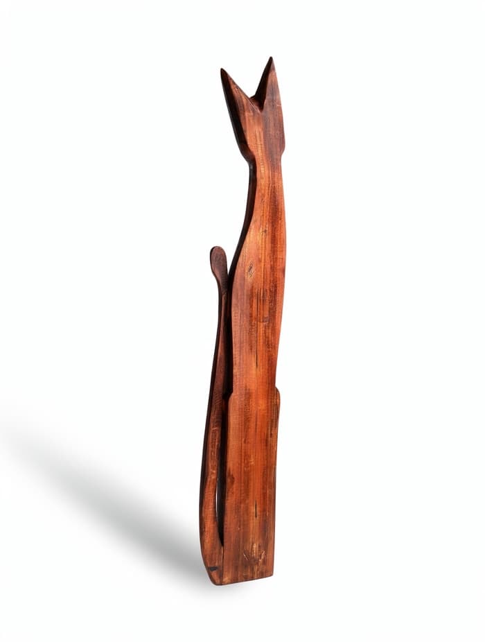 Фигура «Кошка», 100×20×6 см, дерево