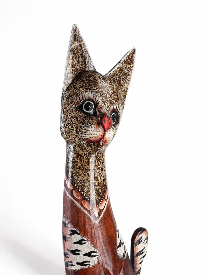Фигура «Кошка», 100×20×6 см, дерево