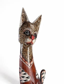 Фигура «Кошка», 100×20×6 см, дерево