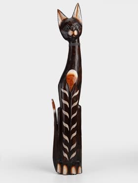 Сувенир «Кошка», 100 см, дерево, коричневый