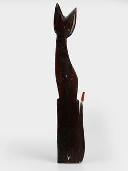 Сувенир «Кошка», 100 см, дерево, коричневый