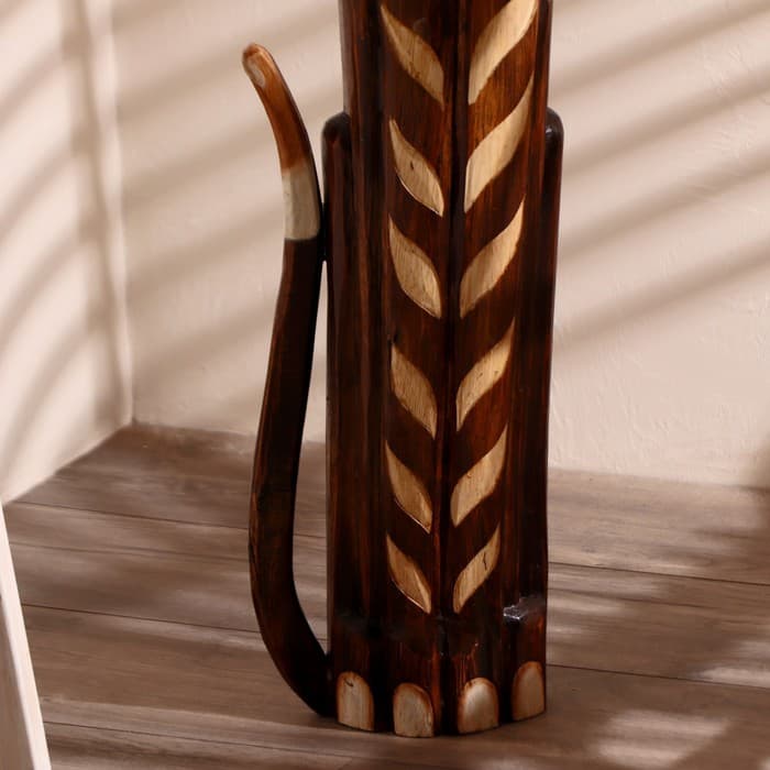 Сувенир «Кошка», 100 см, дерево, коричневый