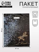 Пакет «Ящерица», полиэтиленовый с вырубной ручкой, 60 мкм 38×47 см