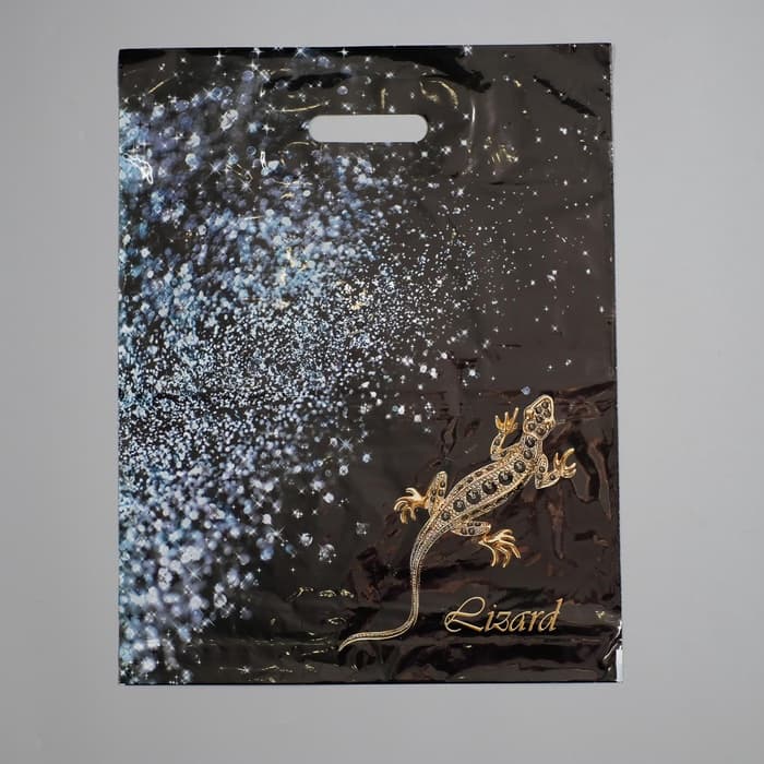 Пакет «Ящерица», полиэтиленовый с вырубной ручкой, 60 мкм 38×47 см