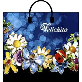 Пакет «Феличита», полиэтиленовый с пластиковой ручкой, 38×35 см, 90 мкм