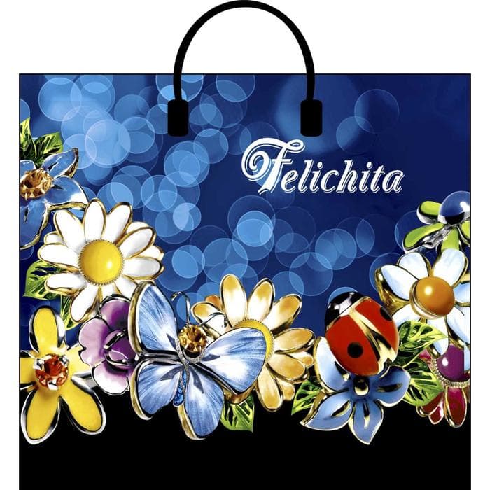 Пакет «Феличита», полиэтиленовый с пластиковой ручкой, 38×35 см, 90 мкм