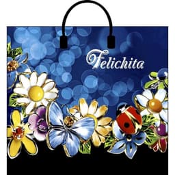 Пакет «Феличита», полиэтиленовый с пластиковой ручкой, 38×35 см, 90 мкм