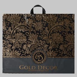 Пакет «Голд декор», полиэтиленовый с петлевой ручкой, 60×50 см, 70 мкм