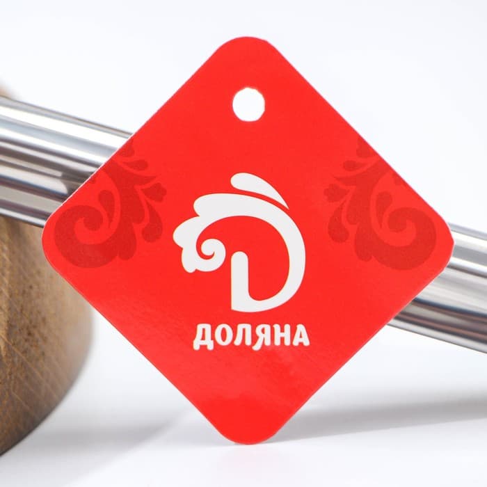 Щипцы кухонные Доляна «Лист», h=21.5 см, серебристые