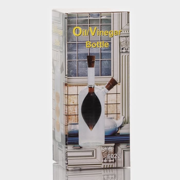 Бутылка для соуса и масла 2 в 1 «Фьюжн», 250/100 мл, 8×6×20 см