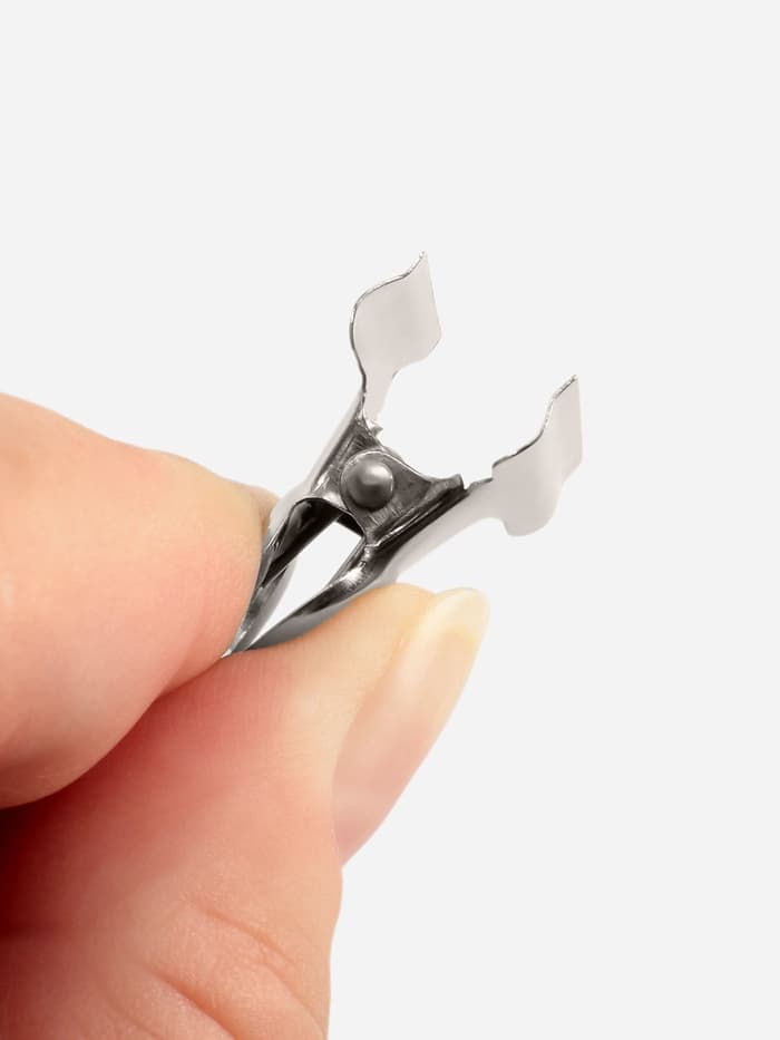 Зажимы для кроя, 2.1 см, 10 шт., цвет серебряный