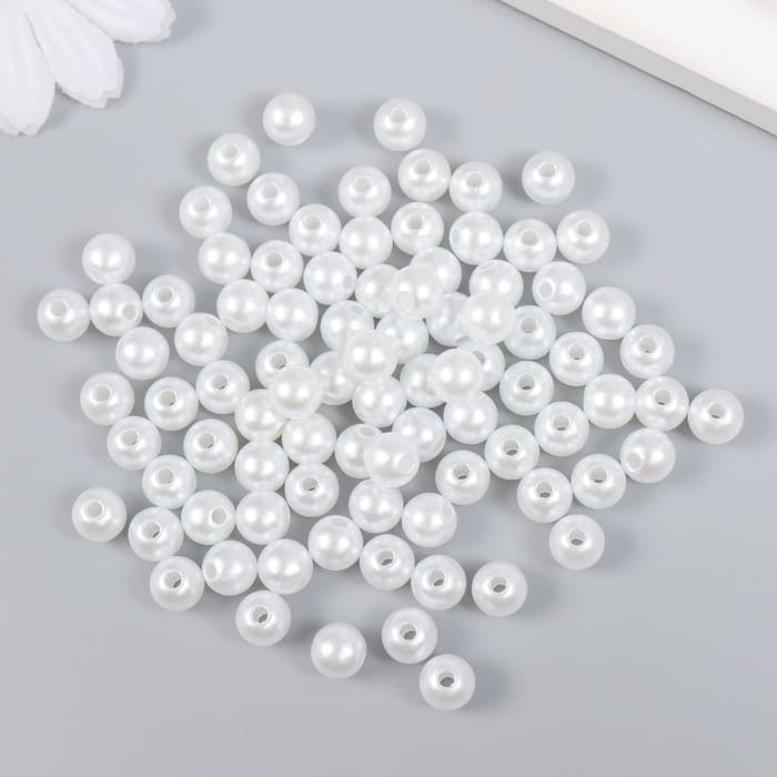 Бусины для творчества «Жемчуг» набор d=0.8 см 20 г