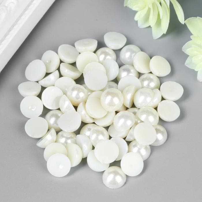 Набор для творчества половинка жемчужины, d=1 см, 20 г